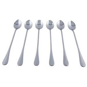 6 Pcs Stainless Steel Spork Soup Salad Noodle Spoon Fork Cutlery Tableware AU - Picture 1 of 24