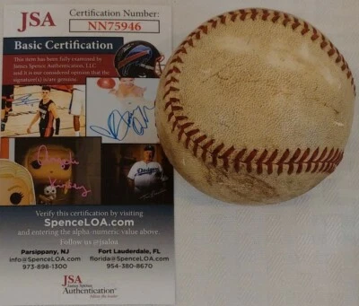 RARE George Case Autographed Single Signed Baseball Senators JSA COA MLB - Image 1 of 2