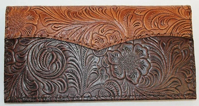  ЖЕЛТОВАТО-КОРИЧНЕВЫЙ поверх ШОКОЛАДА WESTERN КОЖАНЫЙ ЧЕХОЛ ДЛЯ ЧЕКОВОЙ КНИЖКИ БЕСПЛАТНАЯ ДОСТАВКА - Изображение 1 из 3