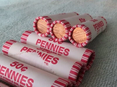 2012-P **Banco original embrulhado ** Rolo de centavo Lincoln não circulado - OBW Penny's - Imagem 1 de 4