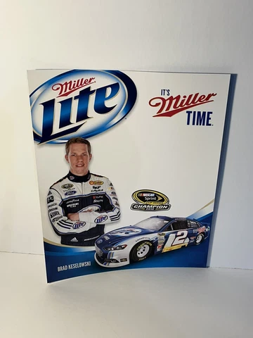 NASCAR postcard, Brad Keselowski #2 Miller Lite, 2012 Nascar Champion, 8x10 Cover