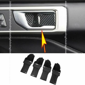 For Ford Explorer 2020-2024 Carbon Fiber Interior Door Bowl Moulding Cover Decor - Picture 1 of 7
