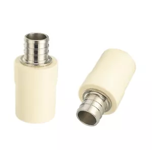 2 PIEZAS EFIELD 3/4"" PEX x 3/4"" CPVC acoplamiento de transición latón púas engarce - Imagen 1 de 7