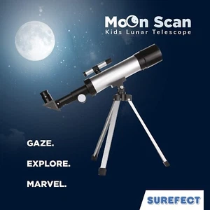 90X Astronomical Telescope Refractor Adjustable Tripod Kids Beginner Gift - Picture 1 of 5