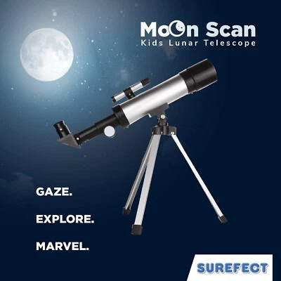 90X Astronomical Telescope Refractor Adjustable Tripod Kids Beginner Gift - Image 1 of 4
