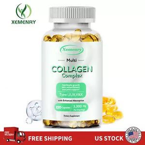 Collagen Complex 3300mg- Type I, II, III, V, X - Hydrolyzed Collagen, Anti-Aging - Picture 1 of 8