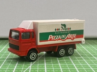 Majorette Renault Pizza Del Arte Delivery Truck Series 200 - 1997 Mint Condition - Image 1 of 4