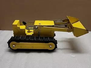 Vintage 1960s Structo Bulldozer Loader Pressed Steel Made In USA - Picture 1 of 9