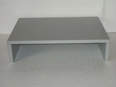 RIALZO PORTA TV MONITOR PC SU MISURA GRIGIO PER VCR DVD DECODER ALZATA TV - Immagine 1 di 2