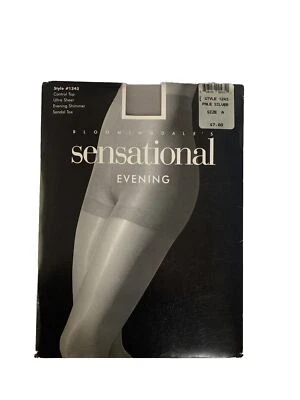 Raro PLATA PÁLIDA Bloomingdales Sensacional Noche Brillo Control Top 1243 Talla A Foto 1 de 4