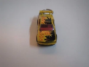 2008 09 DODGE CHALLENGER RACE CAR DIECAST MODEL TOY CAR KEYCHAIN KEYRING YELLOW - Picture 1 of 2