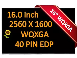 165HZ 16.0" 2.5K LAPTOP LCD SCREEN Lenovo Legion 7-16ACHg6 7-16ITHG6 82N6 82K6 - Picture 1 of 4