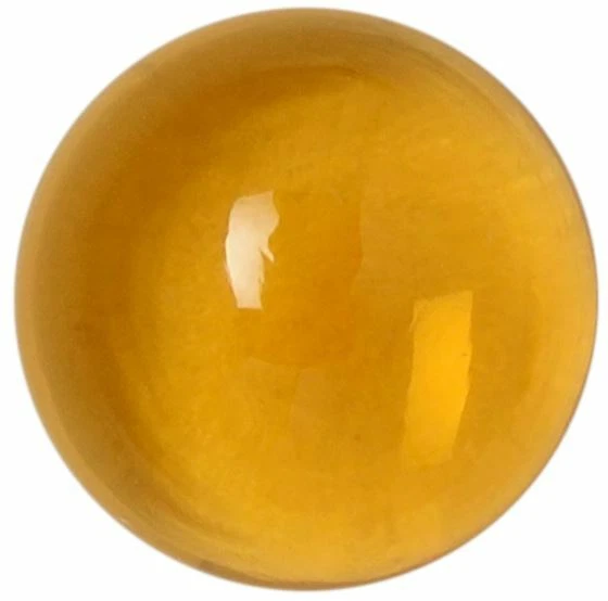 Natural Extra Fine Orange Gold Citrine - Round Cabochon - Brazil - AAA+ Grade - Image 1 of 1