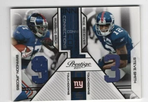 2011 Panini Prestige Touchdown Connection Jacobs & Smith Dual Jersey NY Giants  - Picture 1 of 2