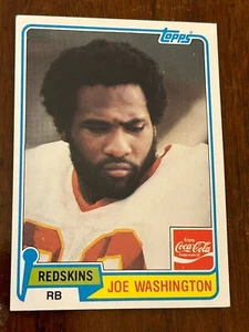 1981 Topps, Coca-Cola, Washington Redskins Joe Washington #11 - Picture 1 of 2