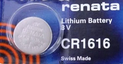 CR 1616 RENATA WATCH BATTERY CR1616 ECR1616 FREE SHIPPING Authorized US Seller  - Image 1 of 4
