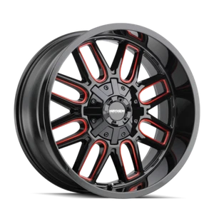 Rueda Mayhem Cogent 8107 radios fresados negro brillante 20X10 6-135 -19 mm 106 mm - Imagen 1 de 3