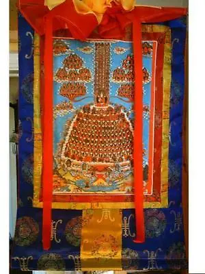 Thangka Lama - Versammlungsbaum Der 100 Götter Aus Tibet Buddhismus Dharma • 6.99€