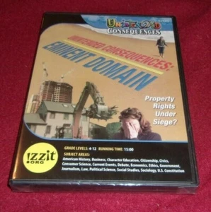 Unintended Consequences: Eminent Domain DVD Izzit NEW SEALED w/teacher's guide - Picture 1 of 1