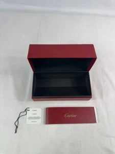 CARTIER Eyeglasses/Sunglasses Case Storage Box Empty with Booklet - Picture 1 of 8