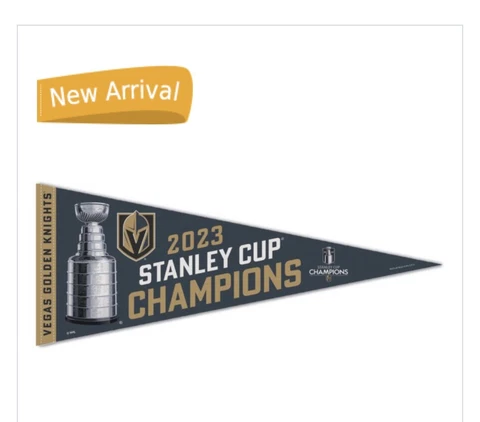 Las Vegas Golden Knights 2023 Stanley Cup Champion Premeium Pennant 12x30 NHL Cover