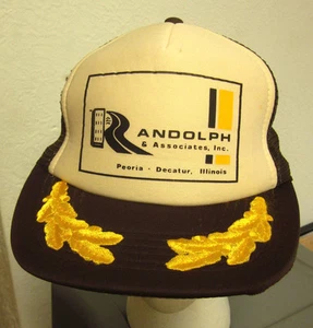 RANDOLPH ASSOCIATES vtg trucker cap Environmental Engineering beat-up hat Peoria - Picture 1 of 2