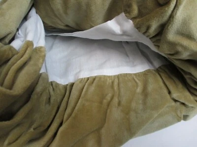 РЕДКИЙ новый Ralph Lauren большой BARRINGTON желтовато-коричневый бархат с оборками юбка для кровати - королева - Изображение 1 из 4