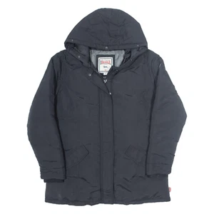 LONSDALE Insulated Womens Rain Coat Black Hooded XL - Picture 1 of 6