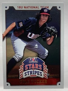Cole Tucker 2015 USA Baseball Stars and Stripes Longevity Gold Foil #23 Rockies - Picture 1 of 2