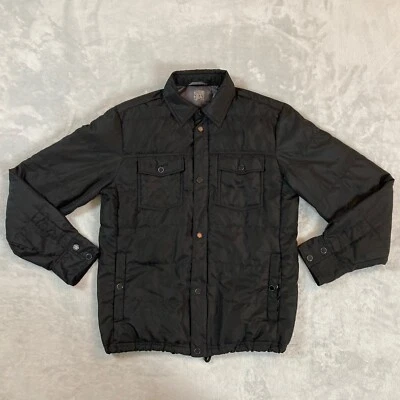 32 Degrees Heat Jacket Mens Small Down Puffer  Full Zip Shacket  Black - Image 1 of 4