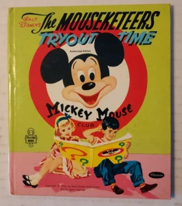 1956 Walt Disney's The Mouseketeers Tryout Time Whitman Pub. Tell a Tale Book - Imagen 1 de 3
