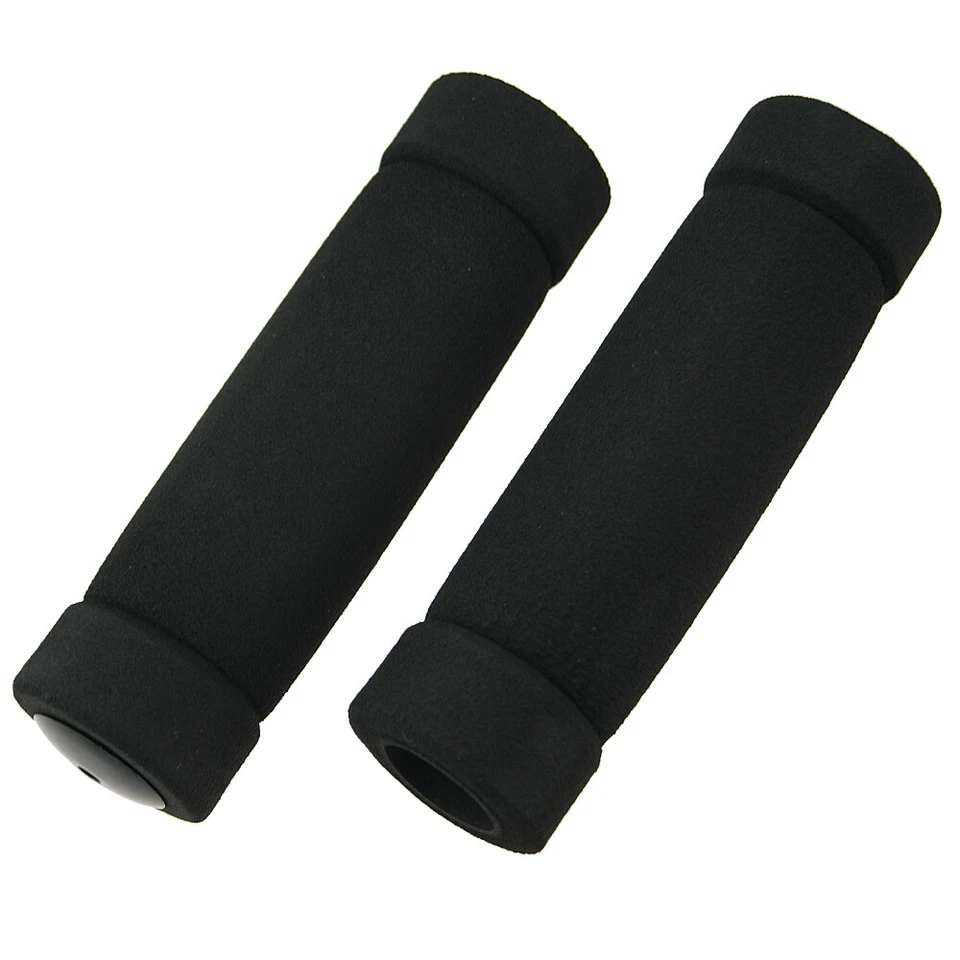 Fahrrad Schaumstoffgriffe 125mm Paar mit Endstopfen - Bild 1 von 1