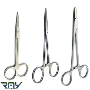 Kit de práctica de sutura dental porta agujas quirúrgicas veterinarias pinzas mosquito - Imagen 1 de 4