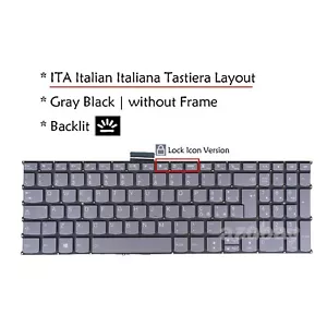 Italian ITA Laptop Keyboard For Lenovo Yoga 7-15ITL5 / Creator 7-15IMH05 Backlit - Picture 1 of 8