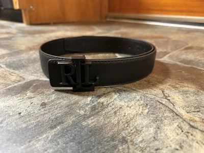 Cinturón Ralph Lauren Negro Unisex 105cm Talla Pequeña Foto 1 de 3