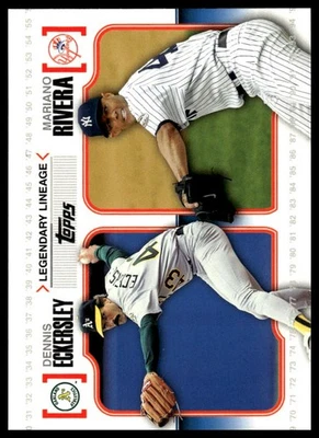 2010 Topps #LL26 Dennis Eckersley / Mariano Rivera Legendary Lineage - Image 1 of 2