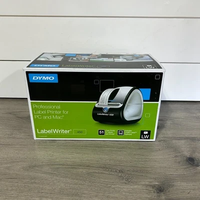 Impresora térmica de etiquetas DYMO LabelWriter 450 - 1752264 USB, cable de alimentación, hombre Foto 1 de 4