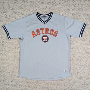 Houston Astros True Fan Jersey Shirt Gray MLB Mens XL Inspired by All Stars - Picture 1 of 6