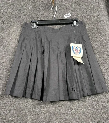 Wilson Tennis Skirt Womens 16 Black Pleated USPTA Athletic Made in Taiwan 71500 - Image 1 of 4