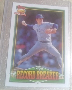 1991 Topps 40 years of baseball Nolan Ryan Record Breaker #6 NM-MT Rangers - Picture 1 of 2