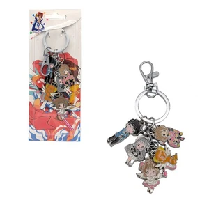 SAKURA SYAORAN TOMOYO & KERO Cardcaptor Sakura 1.5 in. 5 Pcs. Key Chain Set - Picture 1 of 3
