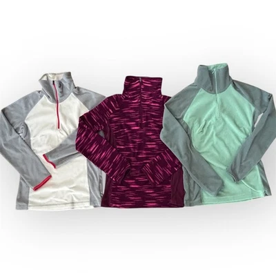 Lote de 3 jerséis de vellón con cremallera de cuarto Columbia para mujer atléticos informales al aire libre XS Foto 1 de 4