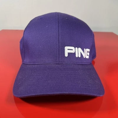Gorra de golf Ping Flexfit Sensorcool talla S/M púrpura elástica papá golfista  Foto 1 de 4