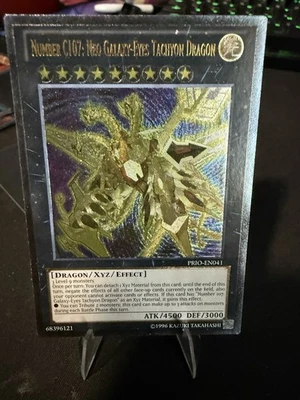 Yugioh Number C107: Neo Galaxy-Eyes Tachyon Dragon PRIO-EN041 Ultimate Rare lp - Image 1 of 4