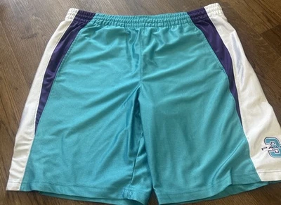 NBA Chris Paul #3 New Orleans Hornets Basketball Shorts Men’s XL Teal White - Image 1 of 4