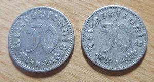 50 Pfennig 1935 A + 1941 E - Bild 1 von 2