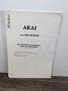 Manual de servicio AKAI HX-M30W HXM30W (esquemas/placas PC) original genuino - Imagen 1 de 2