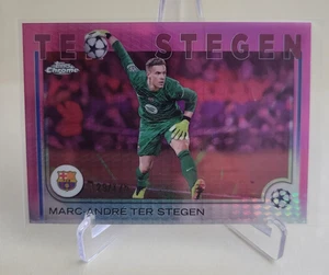 2024-25 TOPPS CHROME UEFA MARC-ANDRE TER STEGEN NEON PINK PRISM Ser #129/175 - Picture 1 of 2