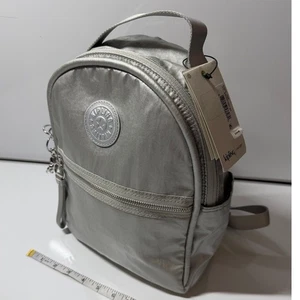 NUEVO CON ETIQUETAS NUEVO Kipling Mochila Pequeña Monedero Floral Cordón, 9x12x4 Ambas Niñas Mujeres - Imagen 1 de 8