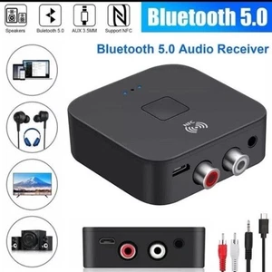 Bluetooth 5.0 NFC Empfänger 3.5mm AUX Cinch Buchse Hifi Wireless Audio Adapter - Bild 1 von 9